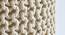Jade Fabric Pouffe in Cream Colour (Cream) by Urban Ladder - Design 1 Side View - 485638