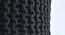 Jade Fabric Pouffe in Black Colour (Black) by Urban Ladder - Design 1 Side View - 485639