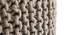 Jade Fabric Pouffe in Mouse Colour (Brown) by Urban Ladder - Design 1 Side View - 485640