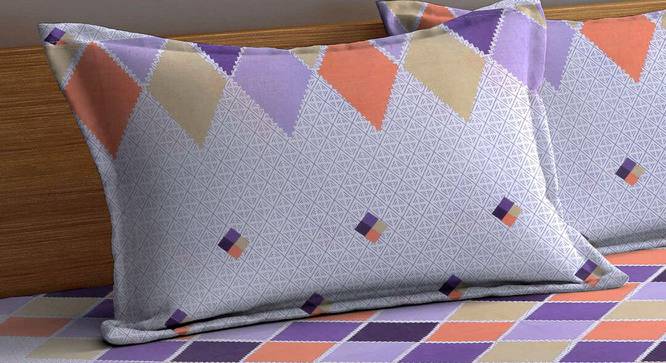 Mildrid Multicolor Geometric 210 TC Cotton King Size Bedsheet With 2 Pillow Covers (King Size, Multicolor) by Urban Ladder - Cross View Design 1 - 485895