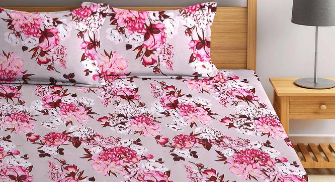 Leann Multicolor Floral 210 TC Polycotton King Size Bedsheet With 2 Pillow Covers (King Size, Multicolor) by Urban Ladder - Front View Design 1 - 485983