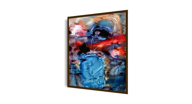 Rian Multicolor Abstarct Canvas 20X30 Framed Wall Art (Multicolor, 51 x 76 cm (20" x 30") Wall Art Size) by Urban Ladder - Cross View Design 1 - 486579