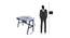Darden Study Table (Charcoal Grey) by Urban Ladder - Design 1 Dimension - 486750