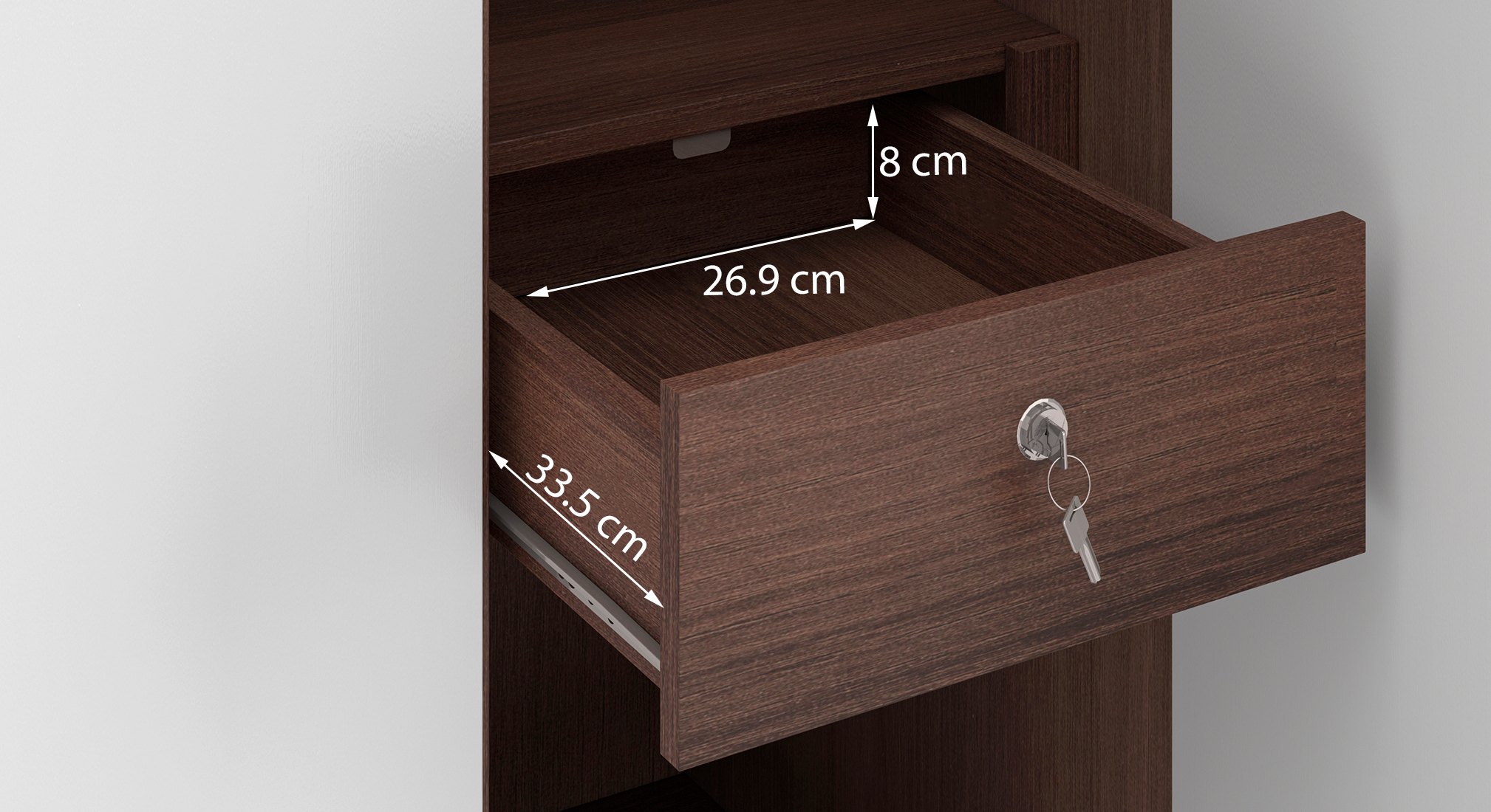 Miller 3 door wardrobe 2 drawer finish two tone 3