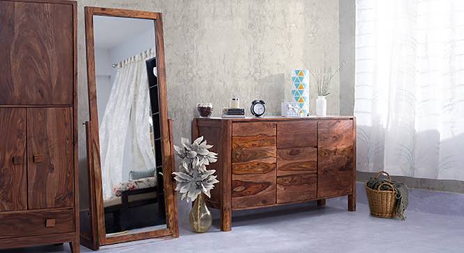 Sirius Standing Mirror (Teak Finish) by Urban Ladder - Full View Design 1 - 486799