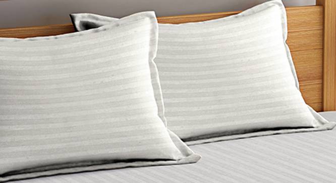 Sean Ivory 210 TC fabric King Size  Bedsheets With  2 Pillow Covers (Ivory, King Size) by Urban Ladder - Front View Design 1 - 486830