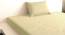 Julianne Ivory 210 TC fabric Single Size  Bedsheets With  1 Pillow Covers (Ivory, Single Size) by Urban Ladder - Front View Design 1 - 486832
