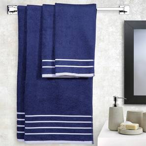 Towels Design Navy 500 GSM Fabric Towel - Set of 4