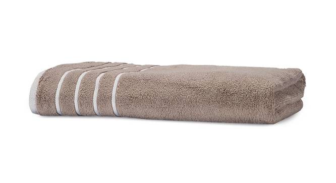 Dudley  Beige 500 GSM fabric 47 x 24 Inches  Bath Towel Set of 1 (Beige) by Urban Ladder - Cross View Design 1 - 487045