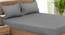 Darlene Silver 400 TC fabric Queen Size  Bed Covers (Silver, Queen Size) by Urban Ladder - Front View Design 1 - 487124