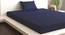 Julianne Navy Blue 210 TC fabric Single Size  Bedsheets With  1 Pillow Covers (Navy Blue, Single Size) by Urban Ladder - Cross View Design 1 - 487169