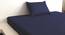 Julianne Navy Blue 210 TC fabric Single Size  Bedsheets With  1 Pillow Covers (Navy Blue, Single Size) by Urban Ladder - Front View Design 1 - 487184
