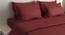 Candace Maroon 400 TC fabric Diwan Set- Set of 6 (Maroon) by Urban Ladder - Front View Design 1 - 487258