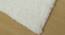 Elisha White fabric 16 x 24 Inches  Anti-skid Doormat Set of 1 (White, 41 x 61 cm  (16" x 24") Size) by Urban Ladder - Design 1 Side View - 487329