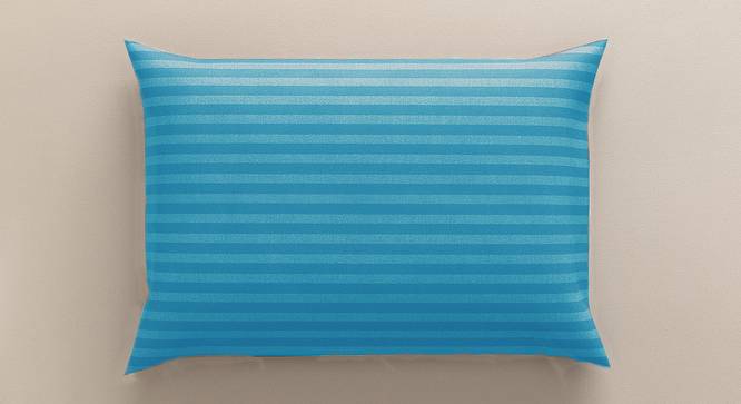 Jared Turquoise Blue 210 TC fabric Queen Size  Bedsheets With  2 Pillow Covers (Turquoise Blue, Queen Size) by Urban Ladder - Front View Design 1 - 487375