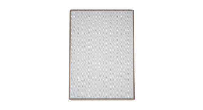 Elisha White fabric 16 x 24 Inches  Anti-skid Doormat Set of 1 (White, 41 x 61 cm  (16" x 24") Size) by Urban Ladder - Front View Design 1 - 487407