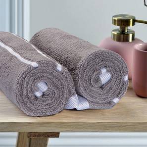 Towels Design Grey 500 GSM Fabric Towel - Set of 2