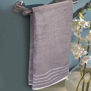 Bath Towels Design Grey 500 GSM Fabric Towel - Set of 1