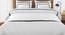 Ariana White 400 TC fabric Diwan Set- Set of 6 (White) by Urban Ladder - Cross View Design 1 - 487590
