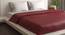 Charlee Maroon 400 TC fabric Queen Size Duvet Covers (Maroon, Queen Size) by Urban Ladder - Cross View Design 1 - 487593