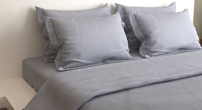 Ashton Grey 400 TC fabric Diwan Set- Set of 6 (Grey) by Urban Ladder - Front View Design 1 - 487749