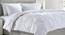 Rachel White fabric Queen Size Comforter (White, Queen Size) by Urban Ladder - Cross View Design 1 - 487802