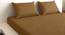 Holly Brown 210 TC fabric Queen Size  Bedsheets With  2 Pillow Covers (Brown, Queen Size) by Urban Ladder - Cross View Design 1 - 487947