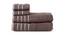 Elijah Grey 500 GSM fabric 59 x 27 Inches  Towel Set Set of 4 (Grey) by Urban Ladder - Cross View Design 1 - 487956