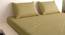 Emma Beige 210 TC fabric King Size  Bedsheets With  2 Pillow Covers (Beige, King Size) by Urban Ladder - Front View Design 1 - 487960