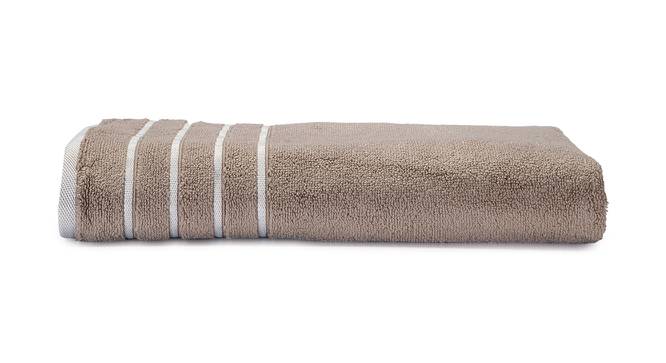 Duff  Beige 500 GSM fabric 59 x 27 Inches  Bath Towel Set of 1 (Beige) by Urban Ladder - Front View Design 1 - 488027