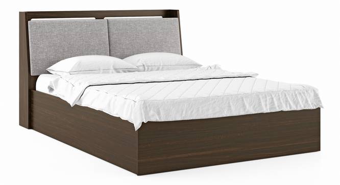 Tyra Storage Bed (King Bed Size, Box Storage Type, Californian Walnut Finish) by Urban Ladder - Cross View Design 1 - 488097