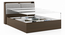 Tyra Storage Bed (Queen Bed Size, Box Storage Type, Californian Walnut Finish) by Urban Ladder - Design 1 Close View - 488102