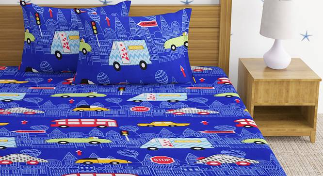 Tioman Multicolor Cartoon Cotton Queen Size Bedsheet with 2 Pillow Covers (Queen Size, Multicolor) by Urban Ladder - Front View Design 1 - 488136