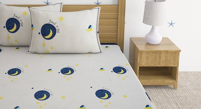 Majuro Multicolor Cartoon Cotton Queen Size Bedsheet with 2 Pillow Covers (Queen Size, Multicolor) by Urban Ladder - Front View Design 1 - 488230