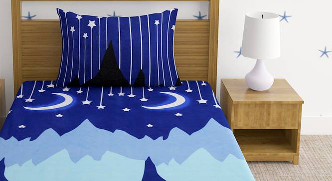 Cozumel Multicolor Cartoon Cotton Single Size Bedsheet with 1 Pillow Cover (Single Size, Multicolor) by Urban Ladder - Front View Design 1 - 488231
