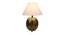 Mystica White Cotton Shade Table Lamp (Brass Antique) by Urban Ladder - Front View Design 1 - 488310