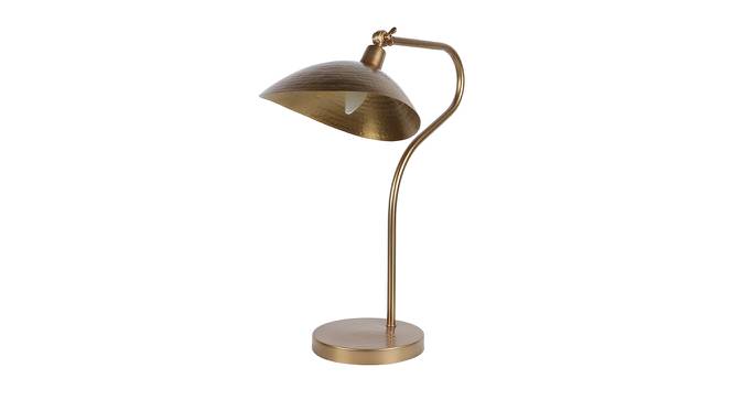 Alvie Gold Aluminum Tripe Adjustabel Study Lamp (Gold) by Urban Ladder - Front View Design 1 - 488313