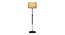 Alwin Brass Antique Lenin Shade Floor Lamp (Antique Brass) by Urban Ladder - Front View Design 1 - 488323