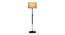 Alwin Brass Antique Lenin Shade Floor Lamp (Antique Brass) by Urban Ladder - Front View Design 1 - 488323