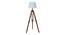 Elvina Off White Cotton & Silk Mix Shade Floor Lamp (Natural Teak Wood & Nickle) by Urban Ladder - Cross View Design 1 - 488335