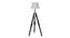 Vinnie Off White Cotton & Silk Mix Shade Floor Lamp (Black & Nickle) by Urban Ladder - Cross View Design 1 - 488336