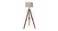 Shaela Natural Lenin Shade Floor Lamp (Natural Teak Wood & Nickle) by Urban Ladder - Cross View Design 1 - 488337