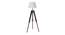 Shaylah Off White Cotton & Silk Mix Shade Floor Lamp (Walnut Polish & Brass Antique) by Urban Ladder - Cross View Design 1 - 488338