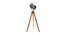 Alveena Nickle Aluminum Shade Floor Lamp (Natural Teak Wood & Nickle) by Urban Ladder - Cross View Design 1 - 488339
