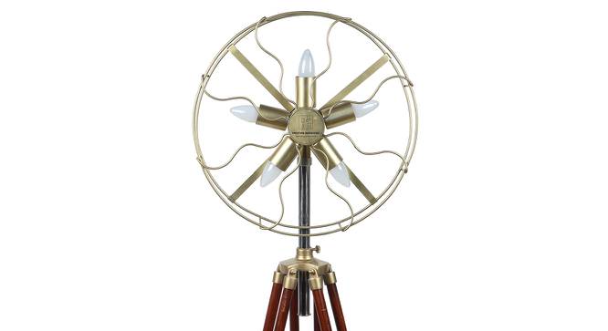 Drago Gold Iron Shade Floor Lamp (Antique Brass) by Urban Ladder - Cross View Design 1 - 488341