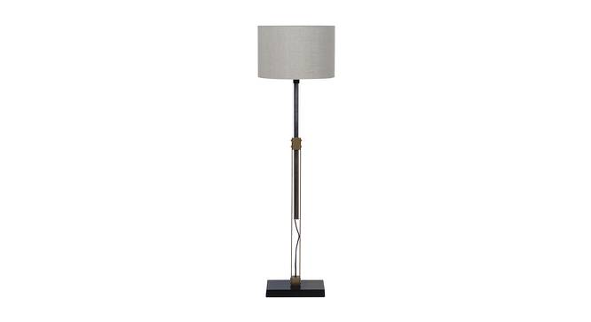 Alwin Brass Antique Lenin Shade Floor Lamp (Antique Brass) by Urban Ladder - Cross View Design 1 - 488343