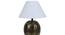 Mystica White Cotton Shade Table Lamp (Brass Antique) by Urban Ladder - Design 1 Side View - 488350