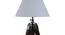 Shealynn White Cotton Shade Table Lamp (Nickle & Walnut Polish) by Urban Ladder - Design 1 Side View - 488354