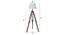 Elvina Off White Cotton & Silk Mix Shade Floor Lamp (Natural Teak Wood & Nickle) by Urban Ladder - Design 1 Dimension - 488373