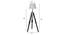 Vinnie Off White Cotton & Silk Mix Shade Floor Lamp (Black & Nickle) by Urban Ladder - Design 1 Dimension - 488374